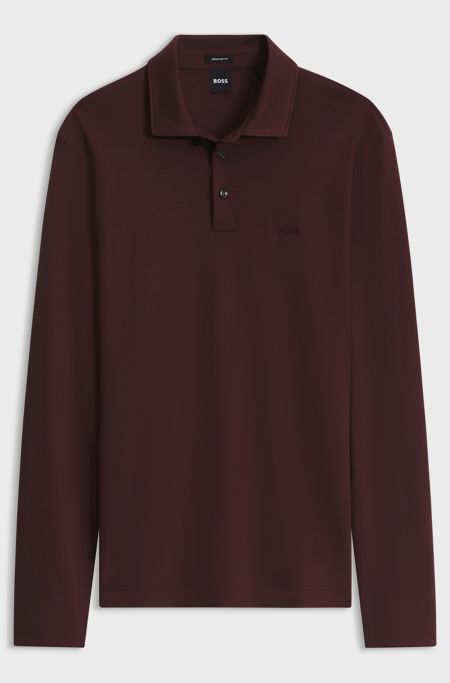 Pallas cotton polo shirt, Dark Brown