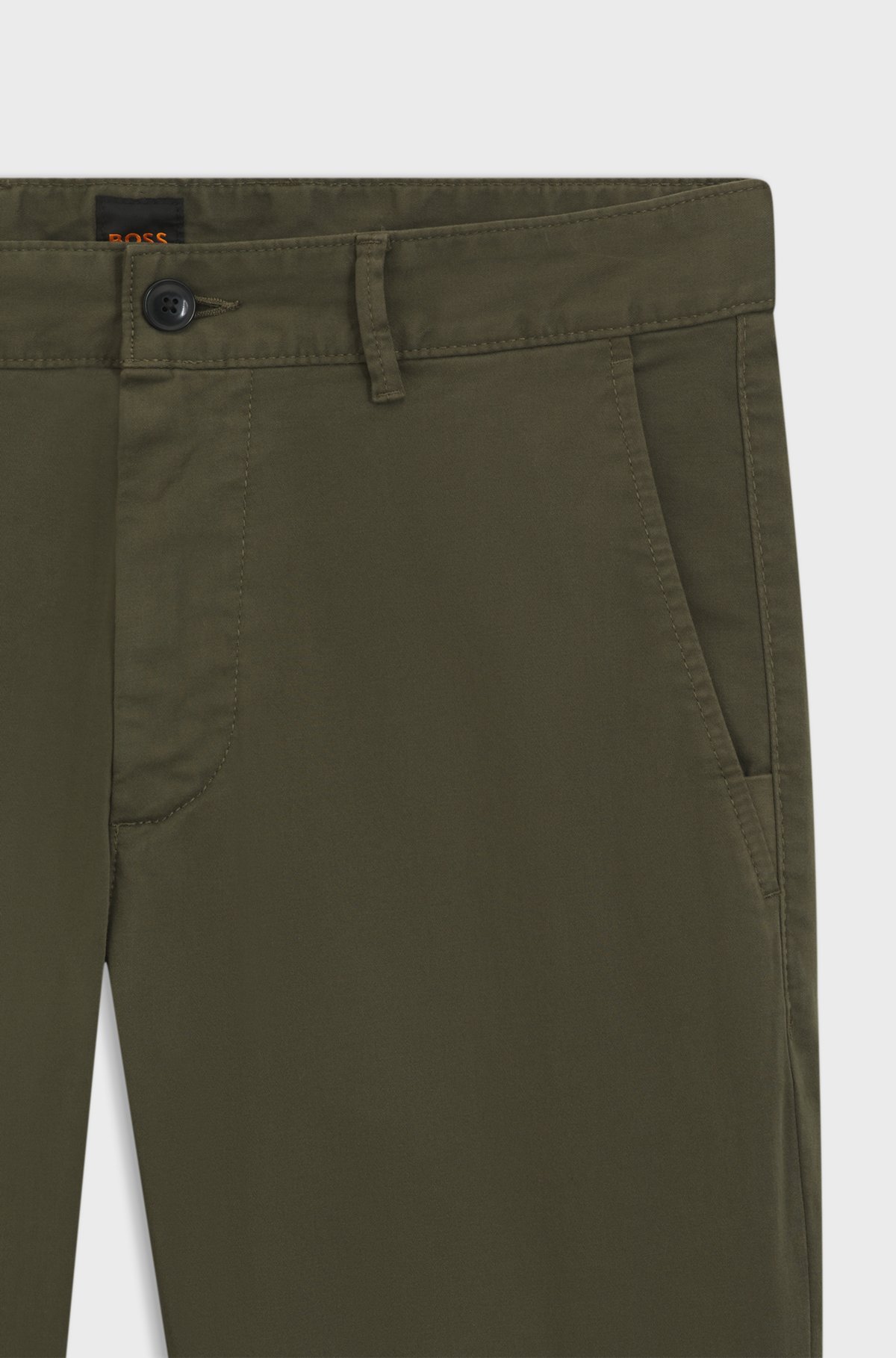 Slim-fit chinos, Khaki
