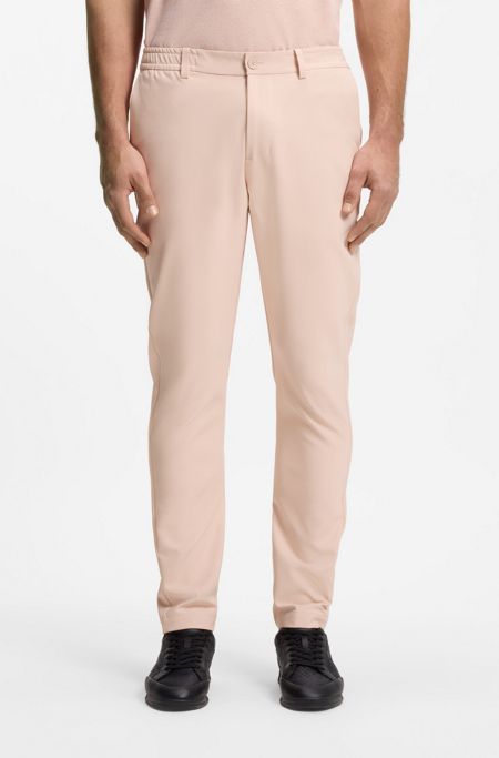 Regular-fit trousers in water-repellent stretch fabric, Light Orange
