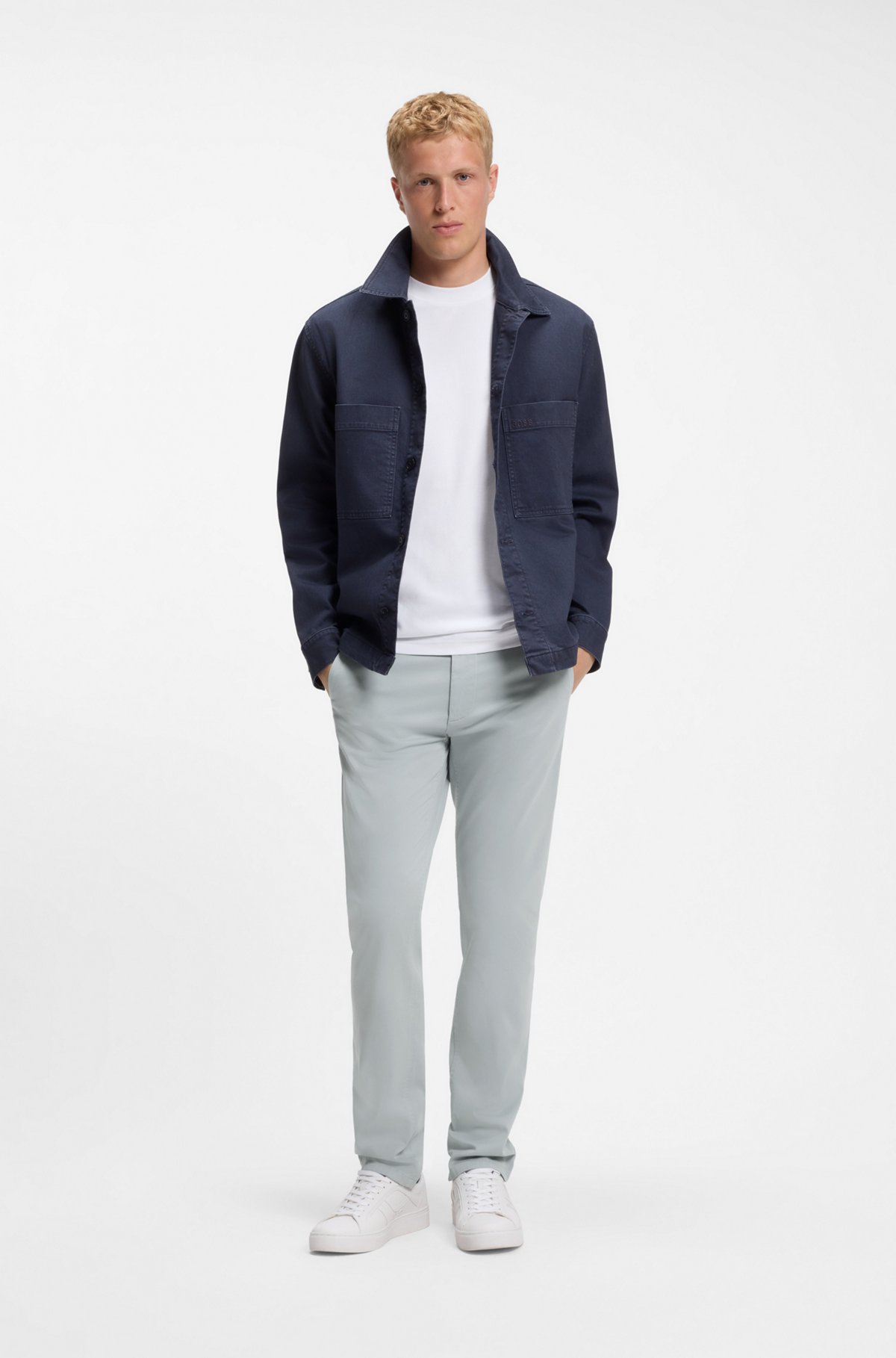 Slim-fit chinos, Light Grey