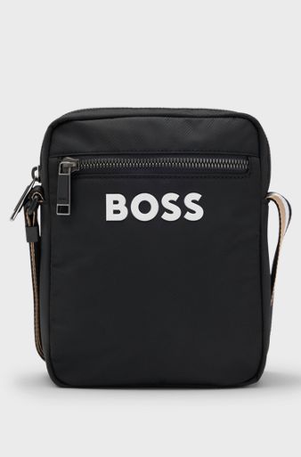 Logo crossbody bag, Black