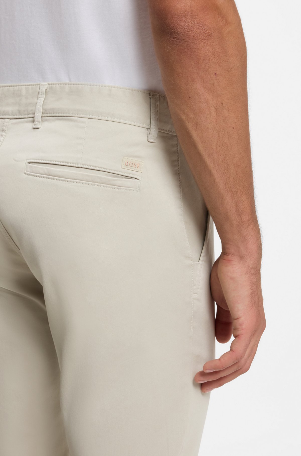 Slim-fit chinos, Light Beige