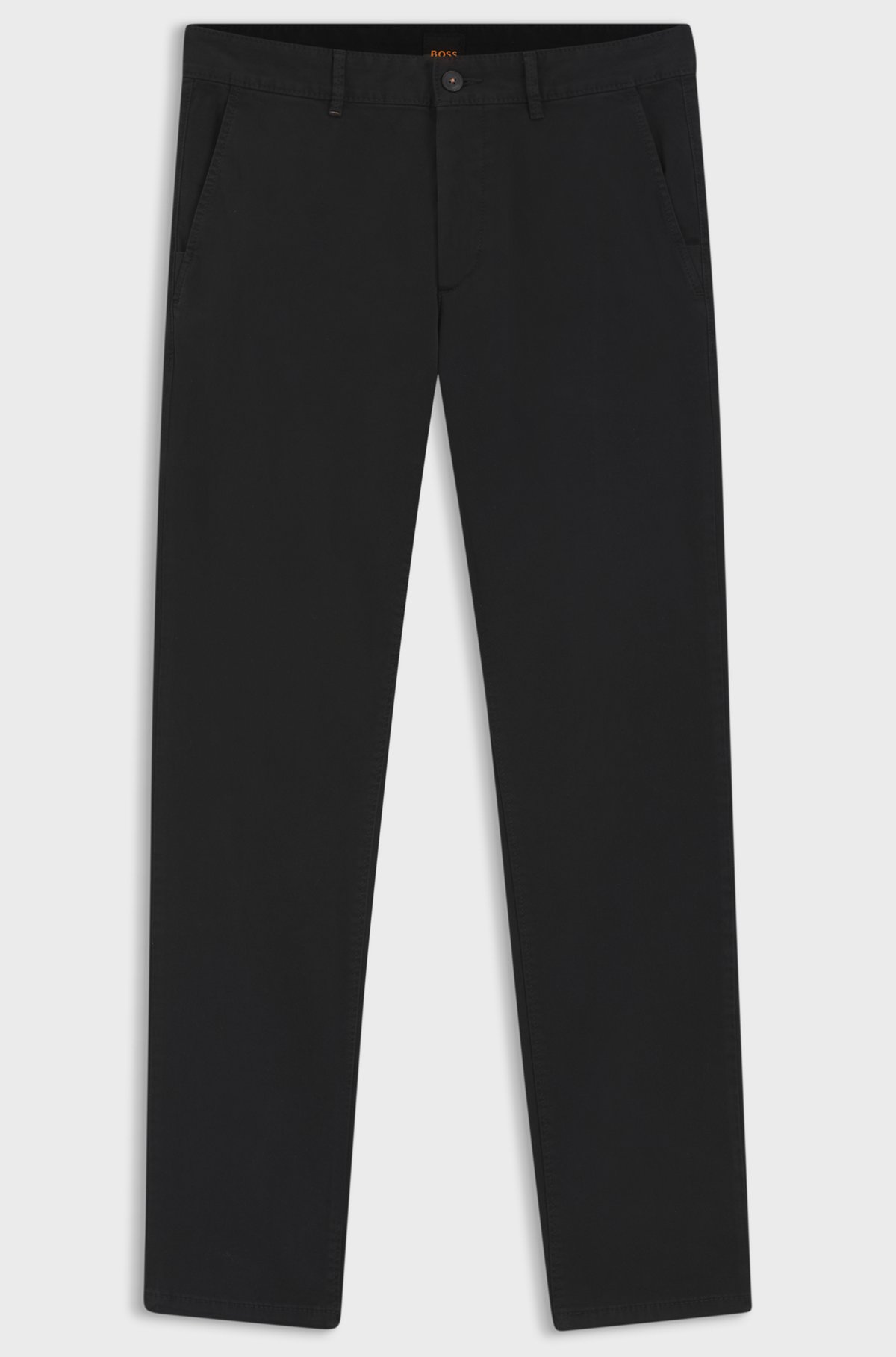 Slim-fit chinos, Black