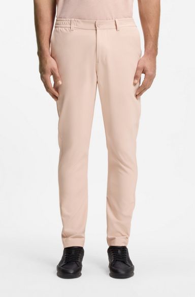 Regular-fit trousers in water-repellent stretch fabric, Light Orange