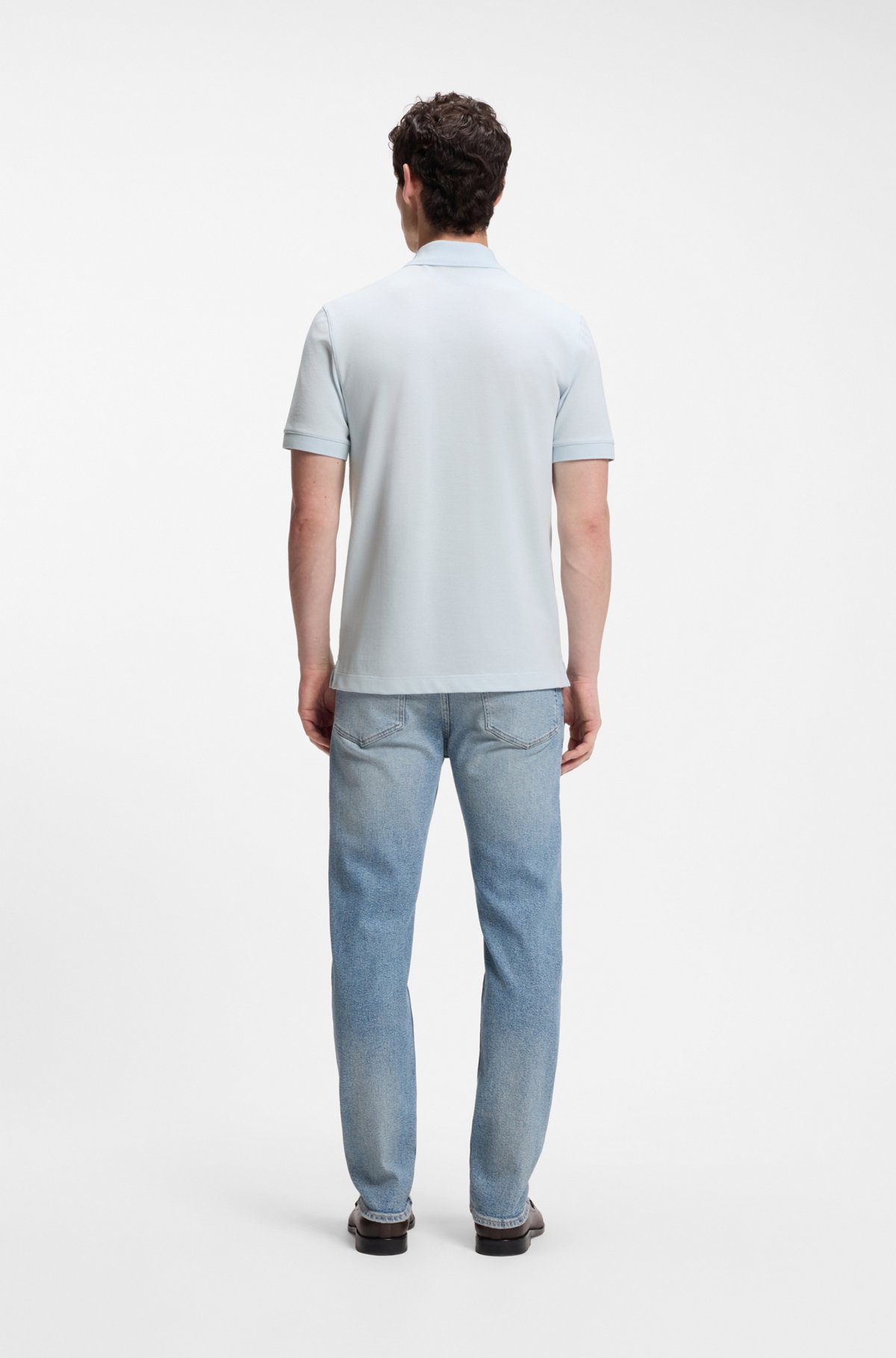 Pallas cotton polo shirt, Light Blue