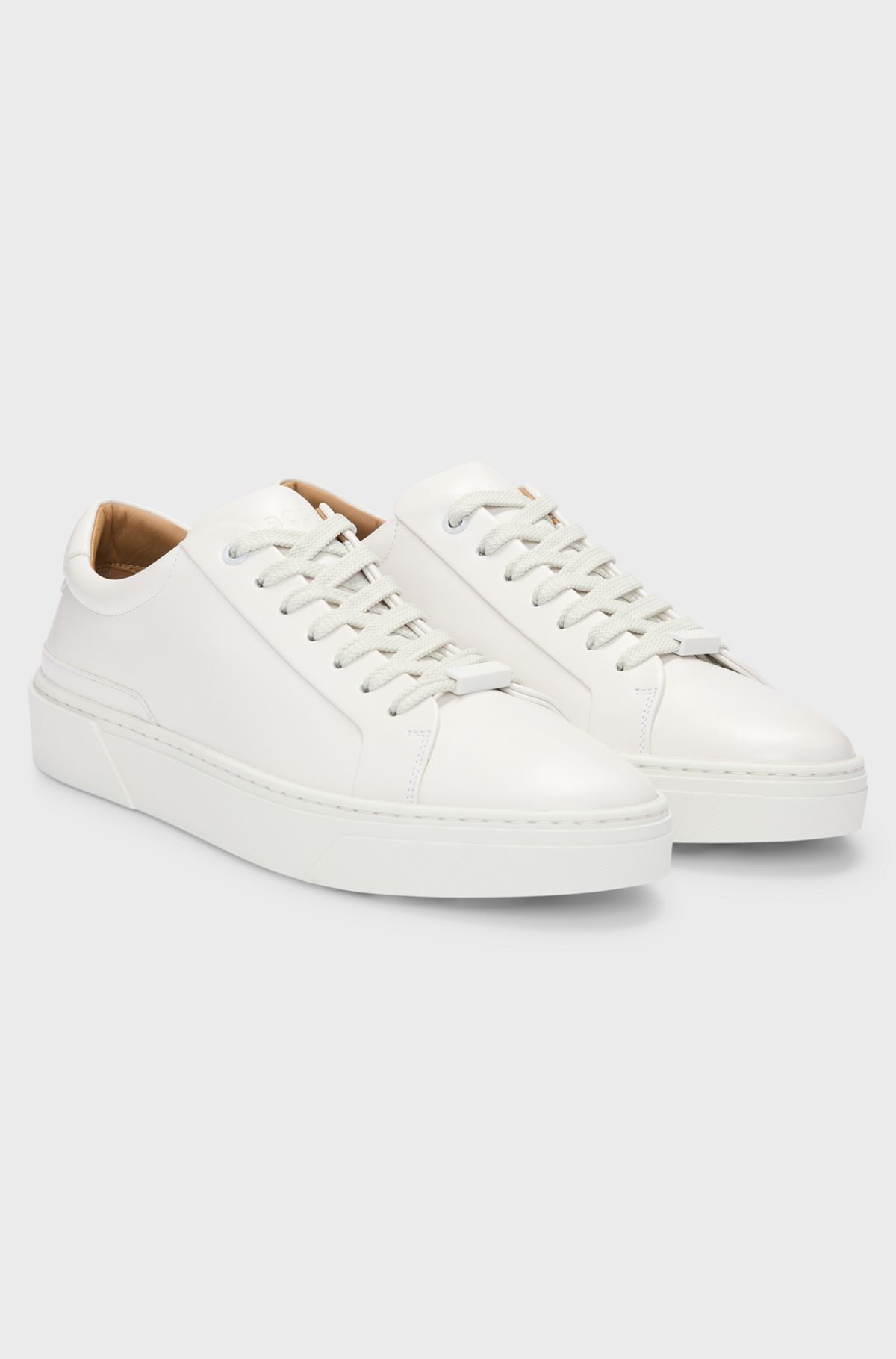 Gary leather trainers, Natural