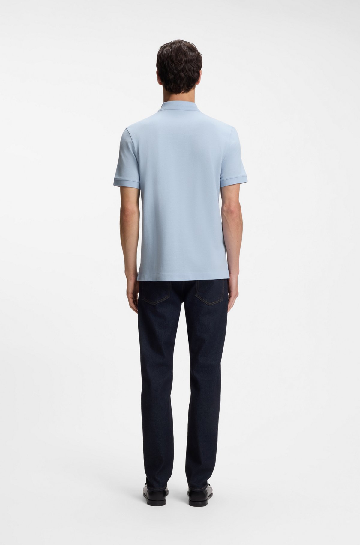 Pallas cotton polo shirt, Light Blue