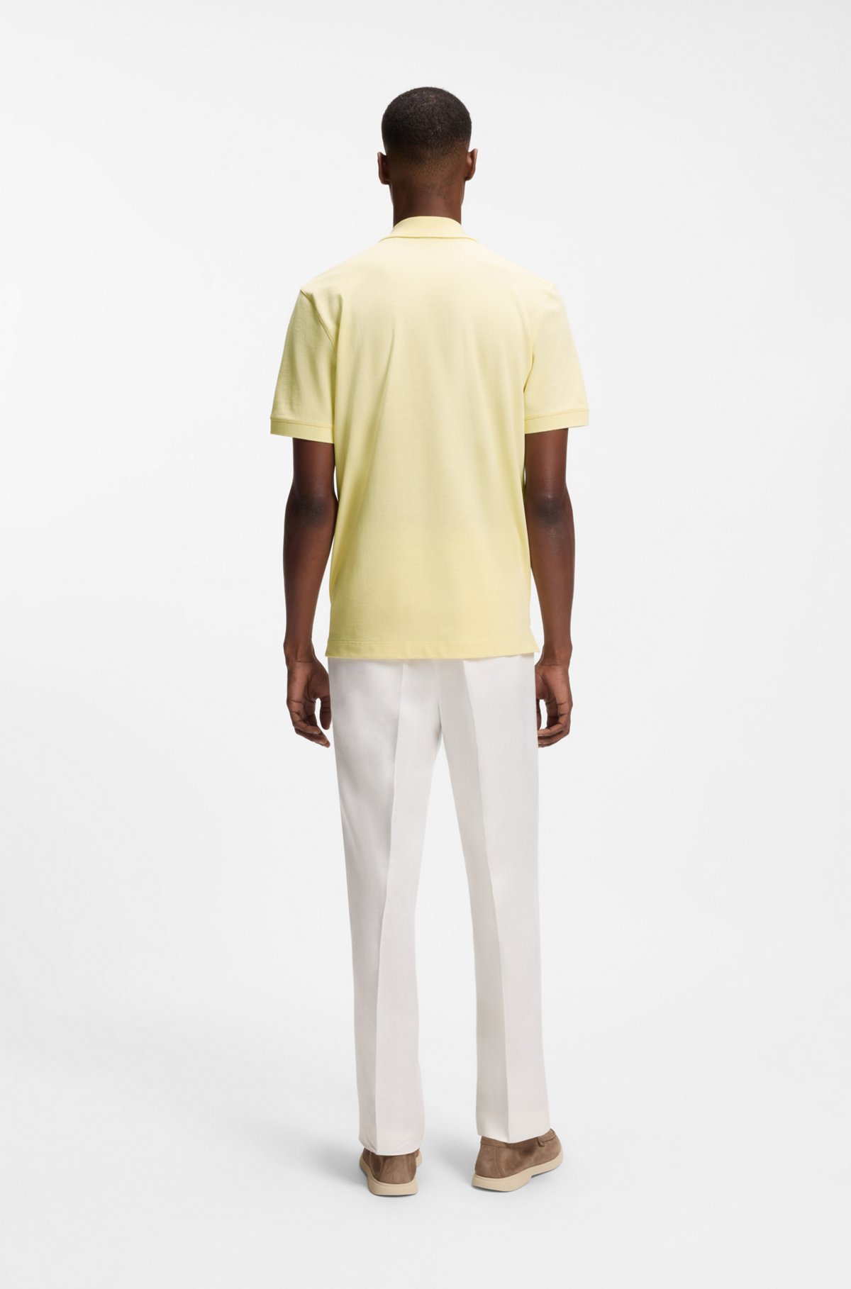 Pallas cotton polo shirt, Light Yellow