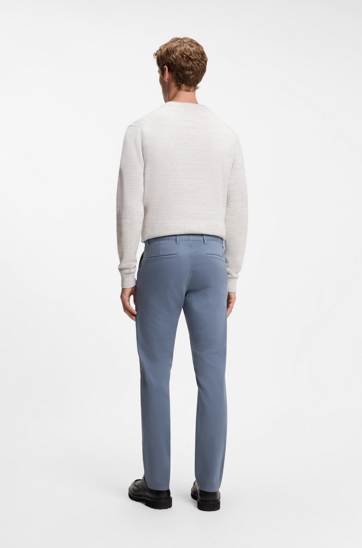 Slim-fit chinos, Blue