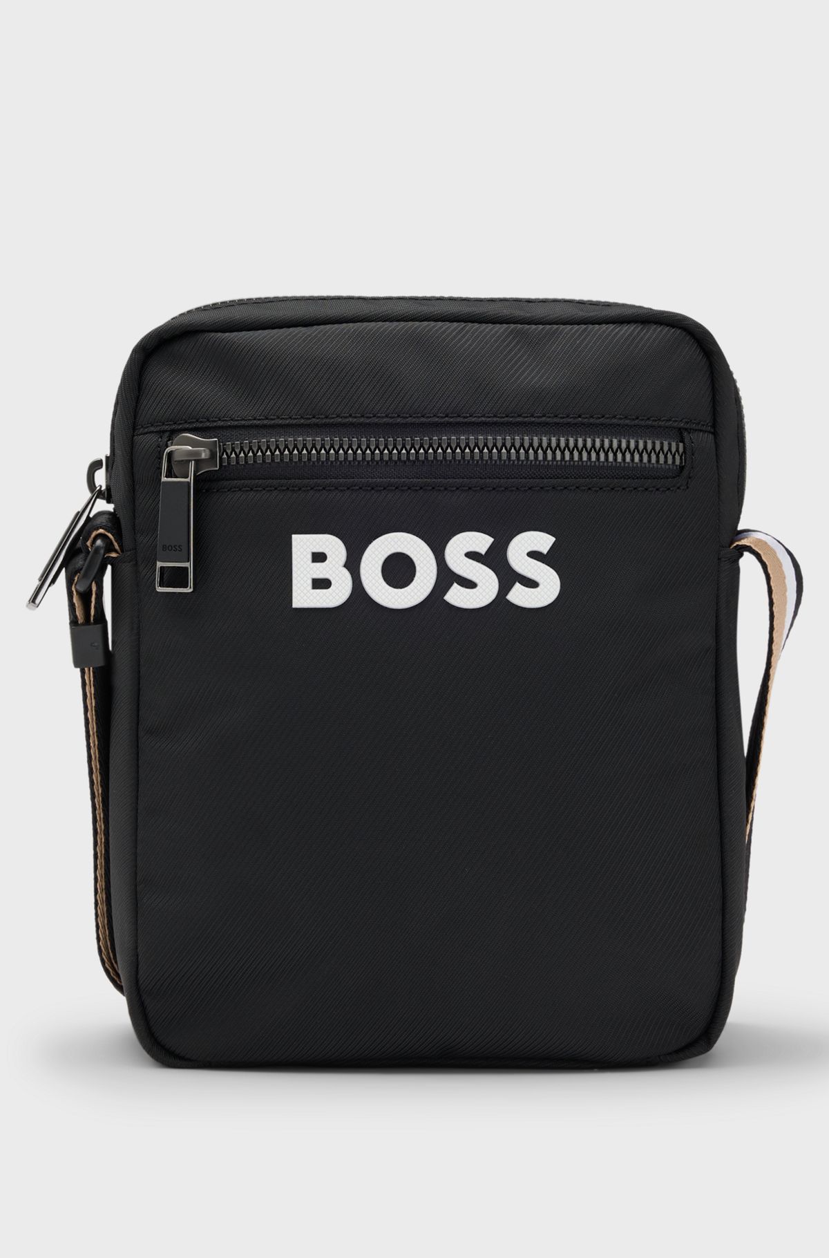 Logo crossbody bag, Black