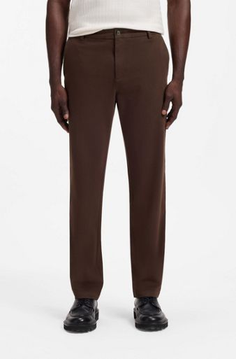 Modern-fit trousers, Dark Brown