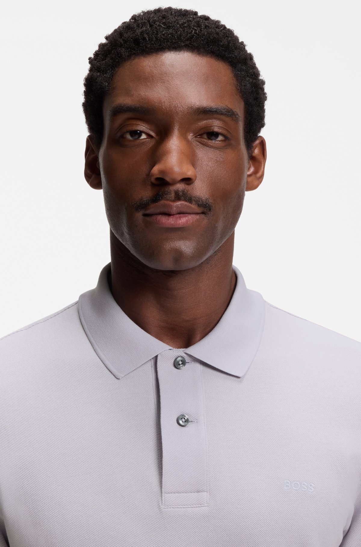Pallas cotton polo shirt, Light Purple