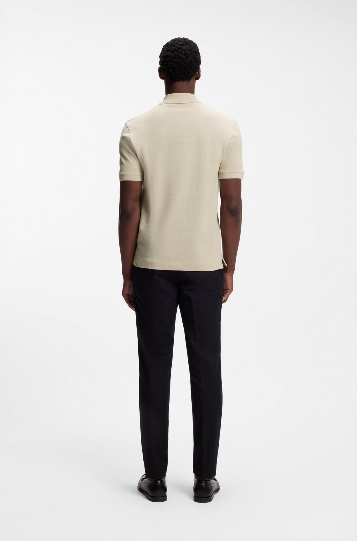 Pallas cotton polo shirt, Light Beige
