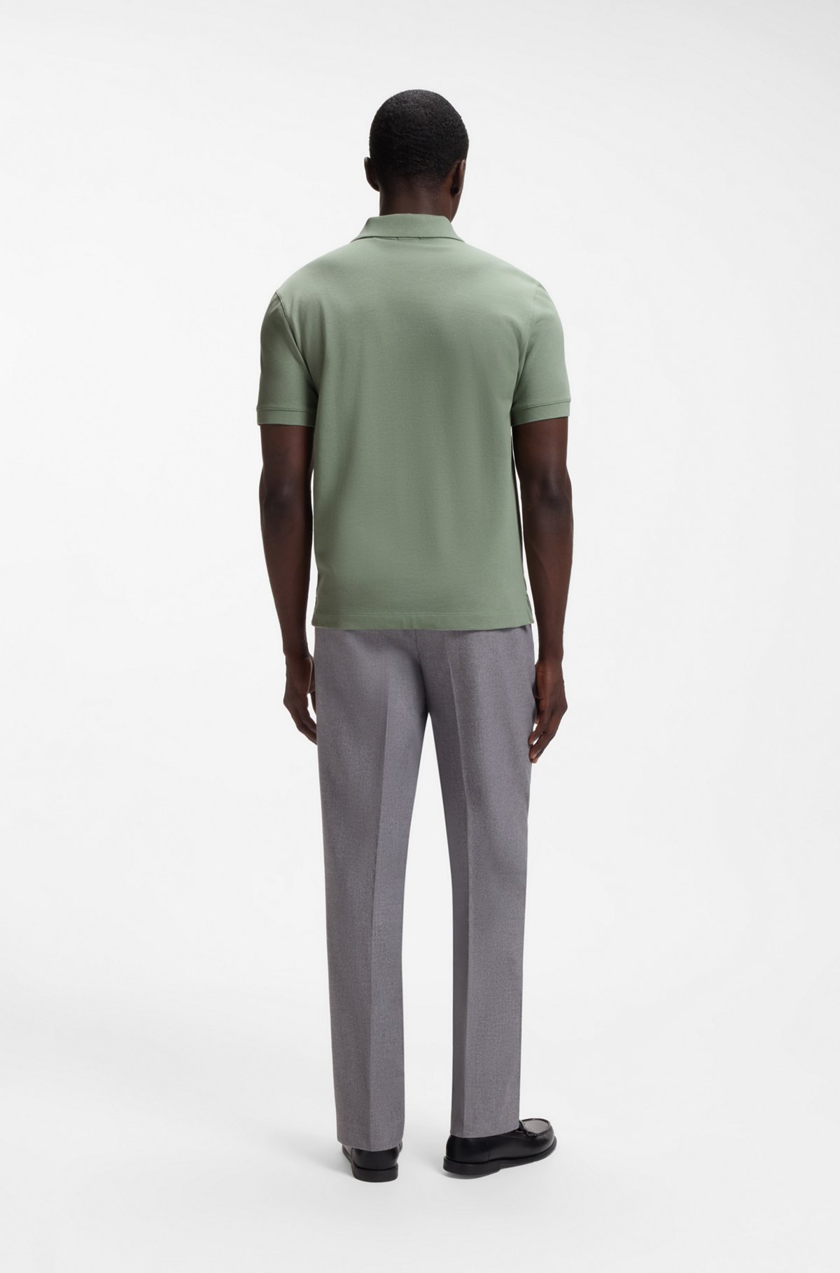 Pallas cotton polo shirt, Light Green