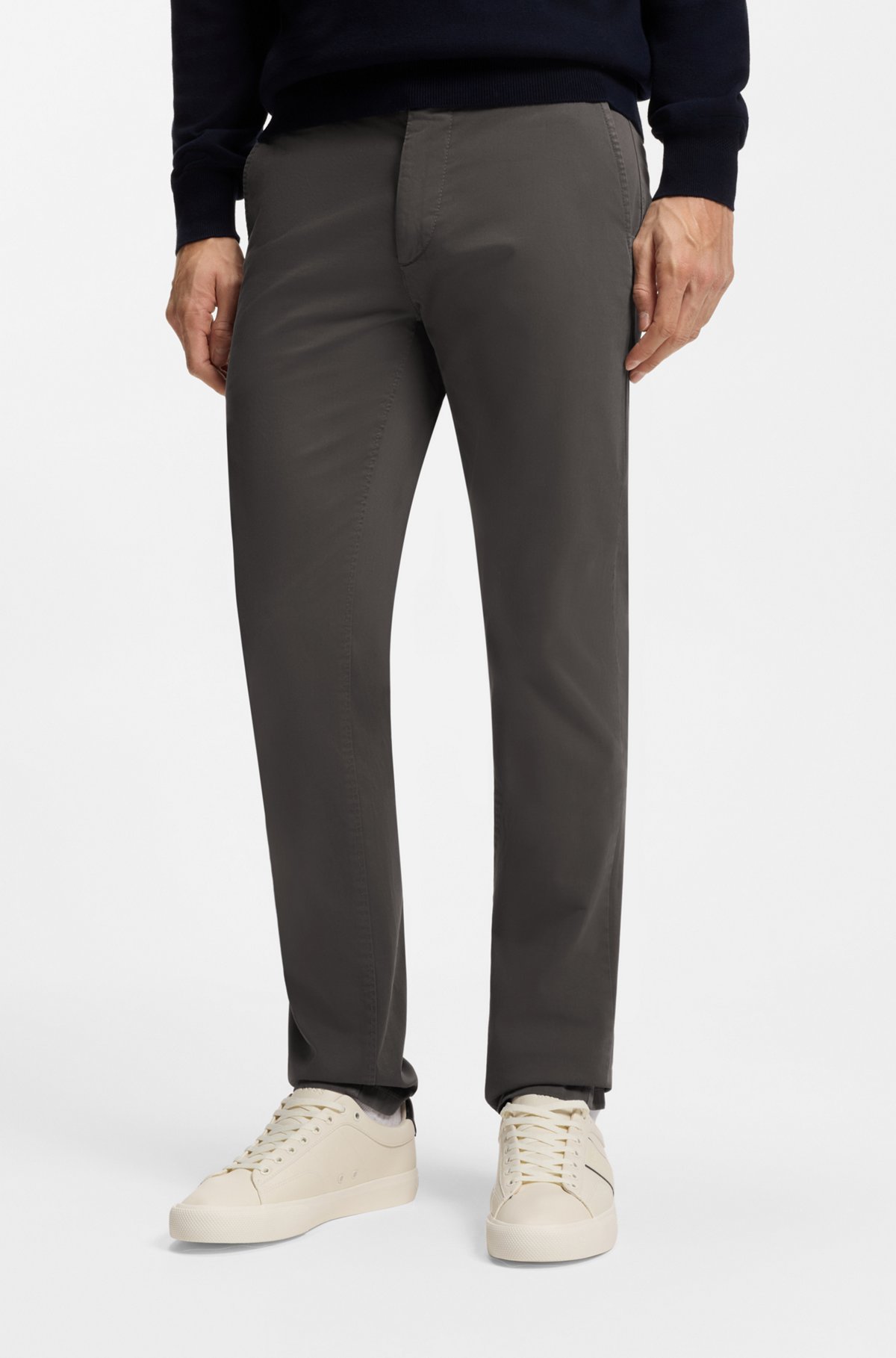 Slim-fit chinos, Dark Grey
