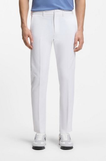 Slim-fit trousers, White