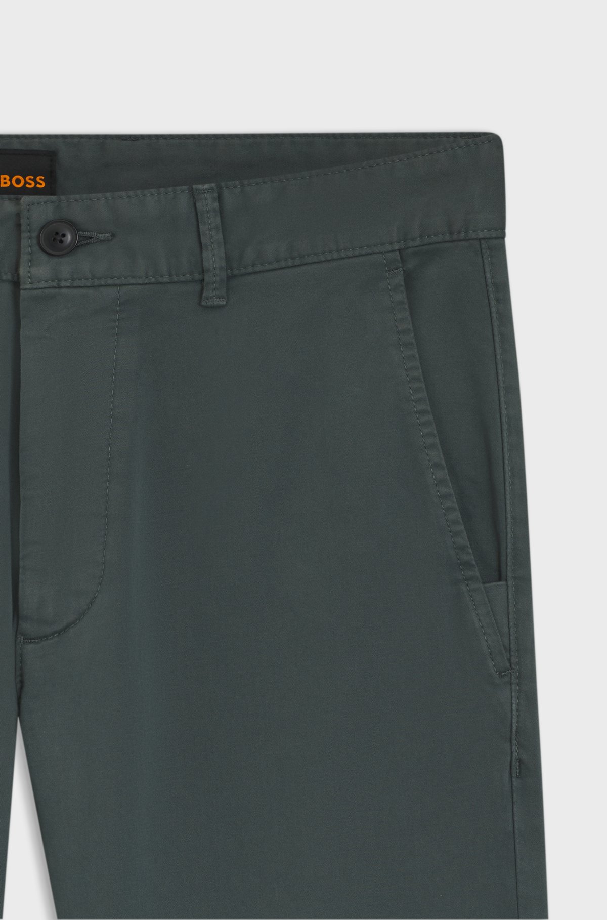 Slim-fit chinos, Dark Green