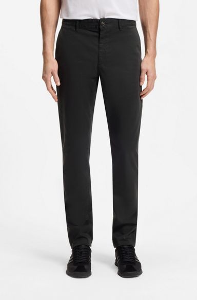 Slim-fit chinos, Black
