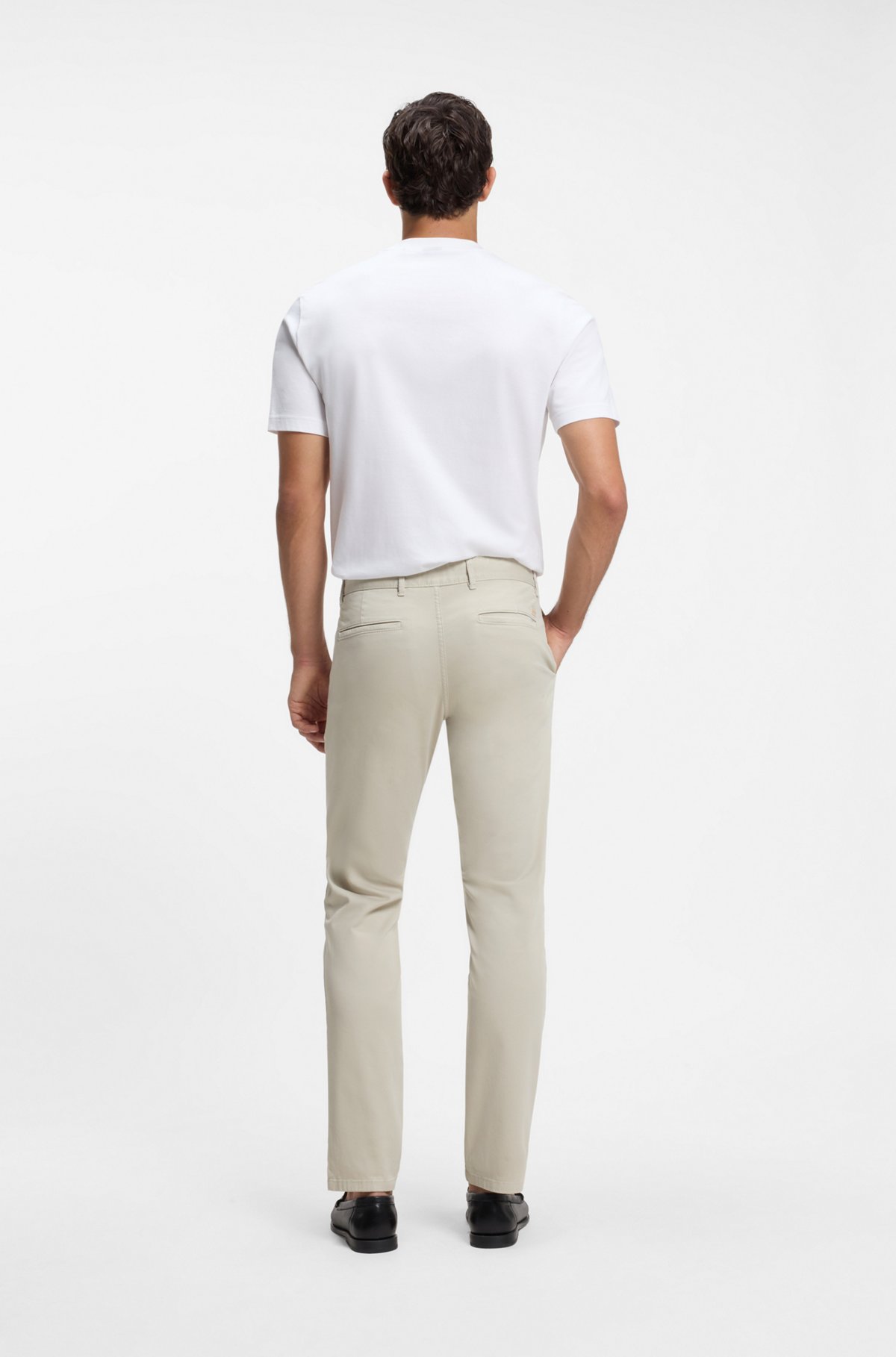 Slim-fit chinos, Light Beige