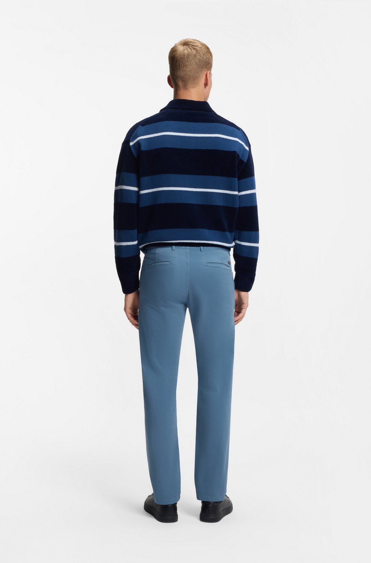 Slim-fit chinos, Light Blue