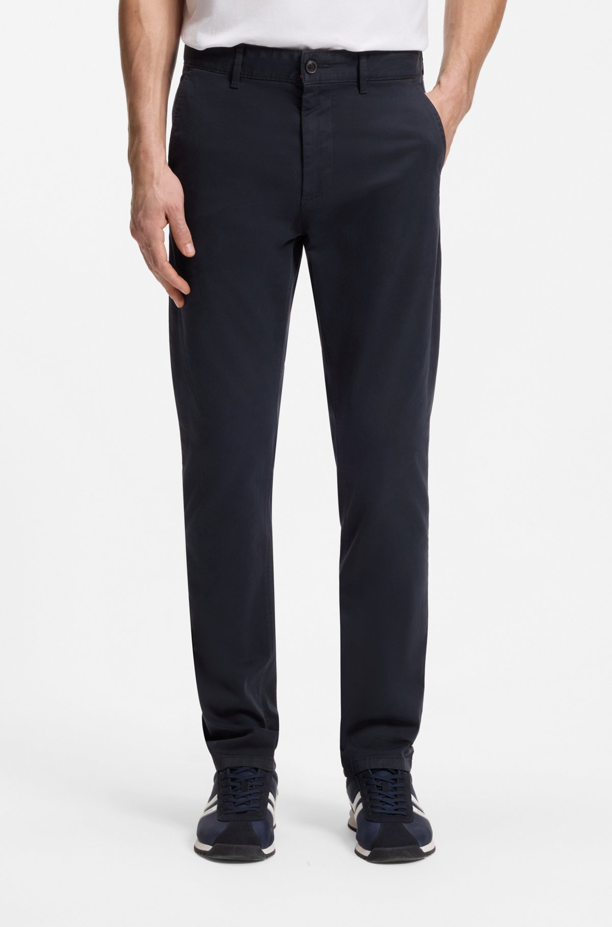 Slim-fit chinos, Dark Blue