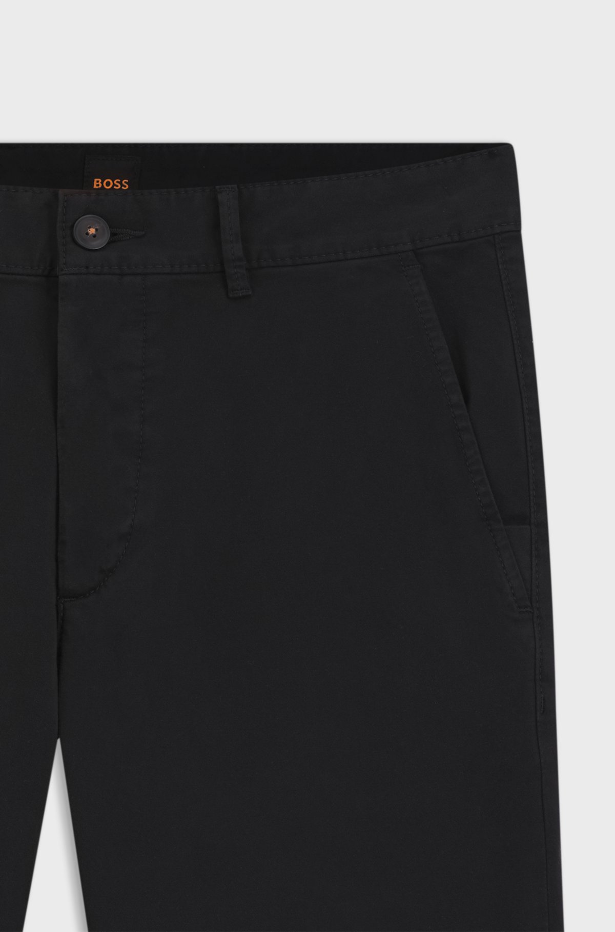 Slim-fit chinos, Black