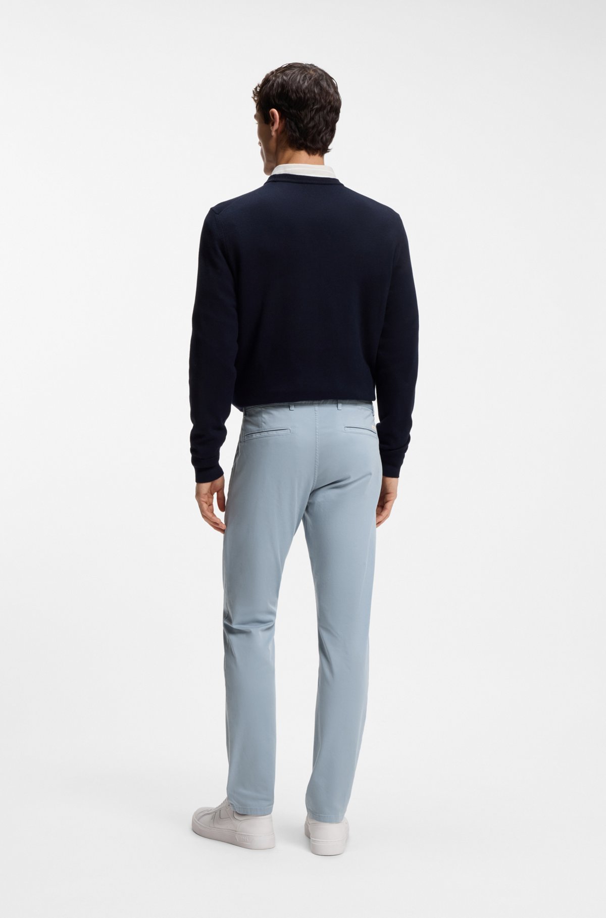 Slim-fit chinos, Light Blue