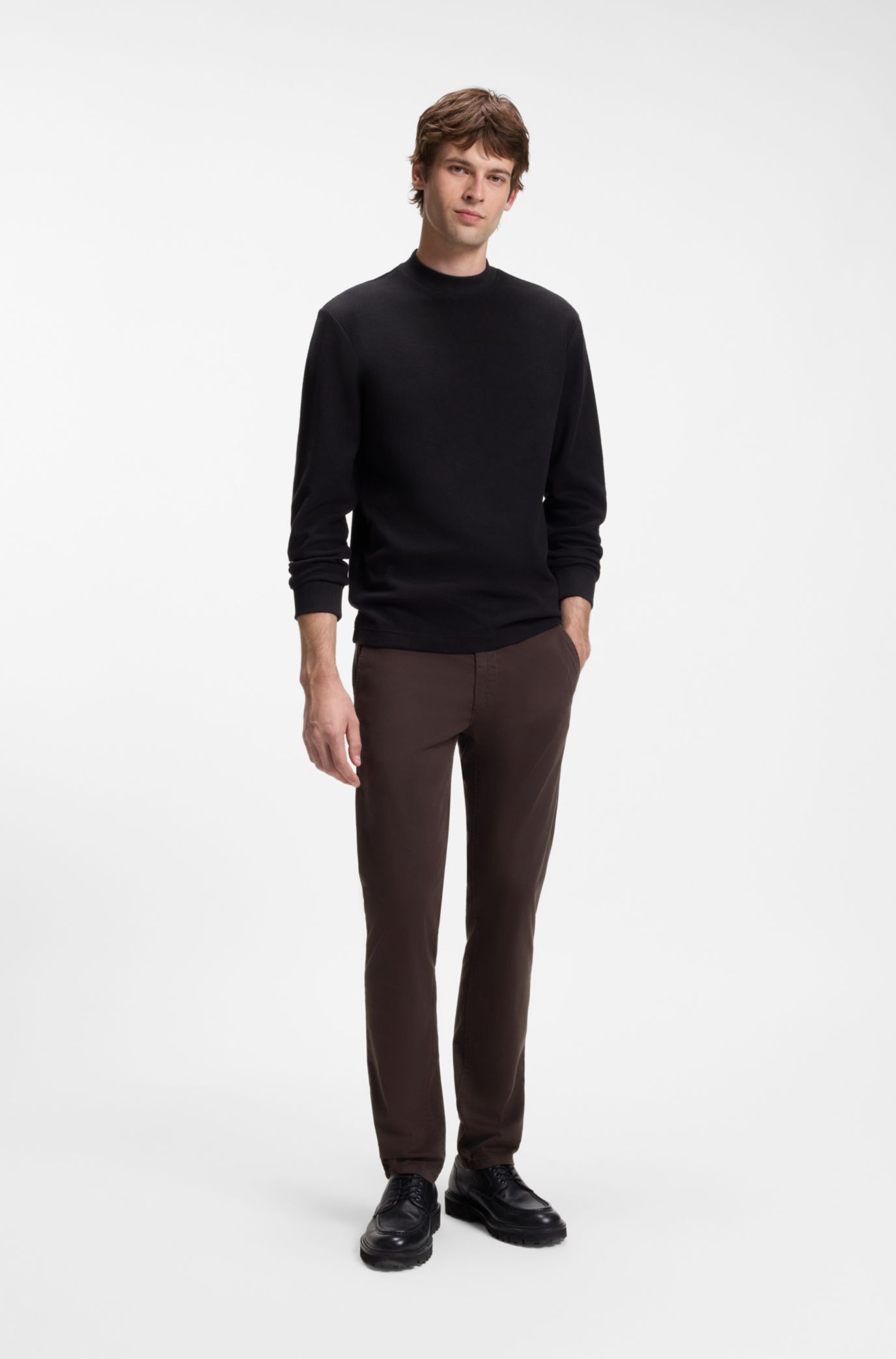 Slim-fit chinos, Dark Brown