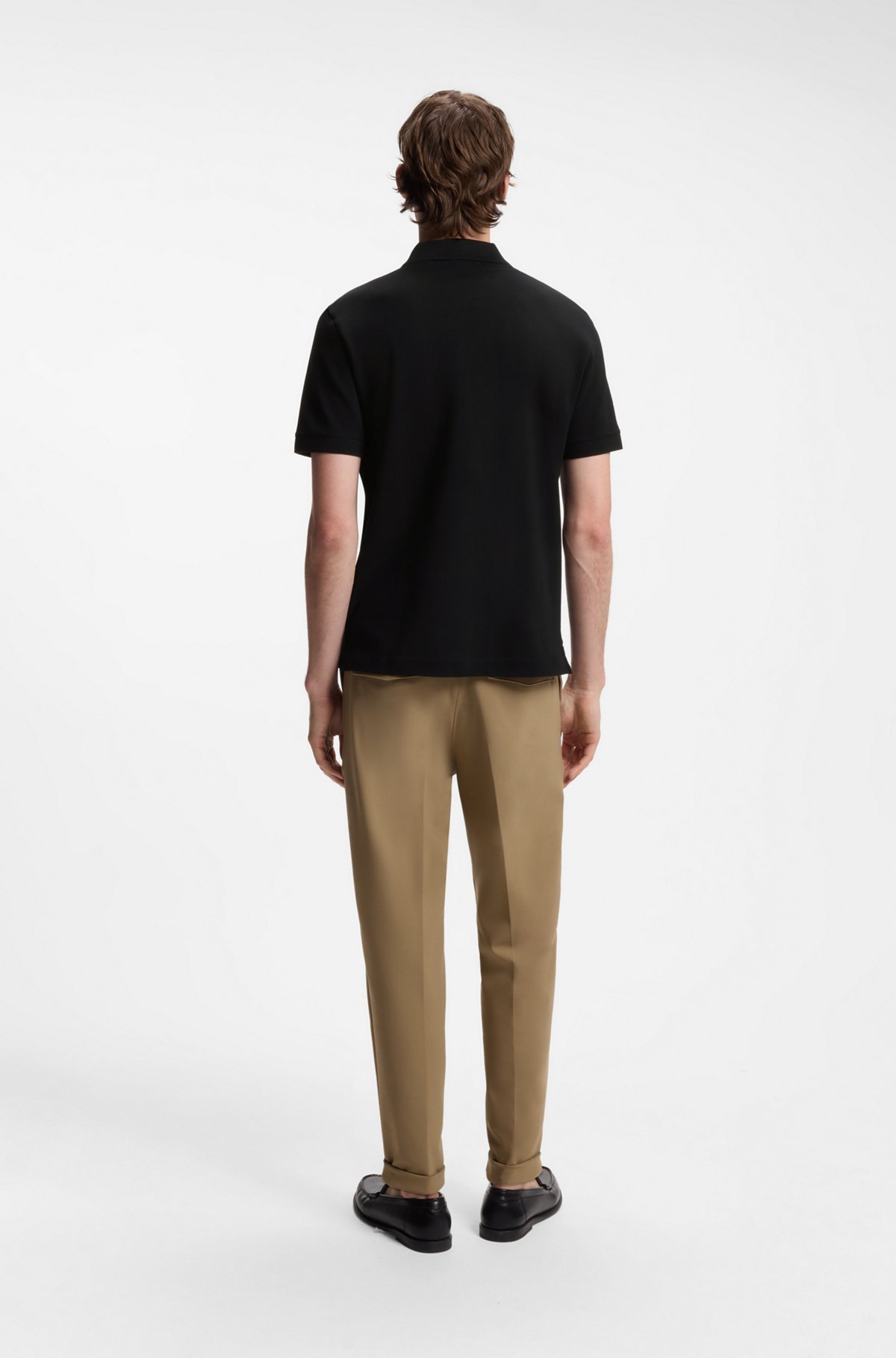Pallas cotton polo shirt, Black