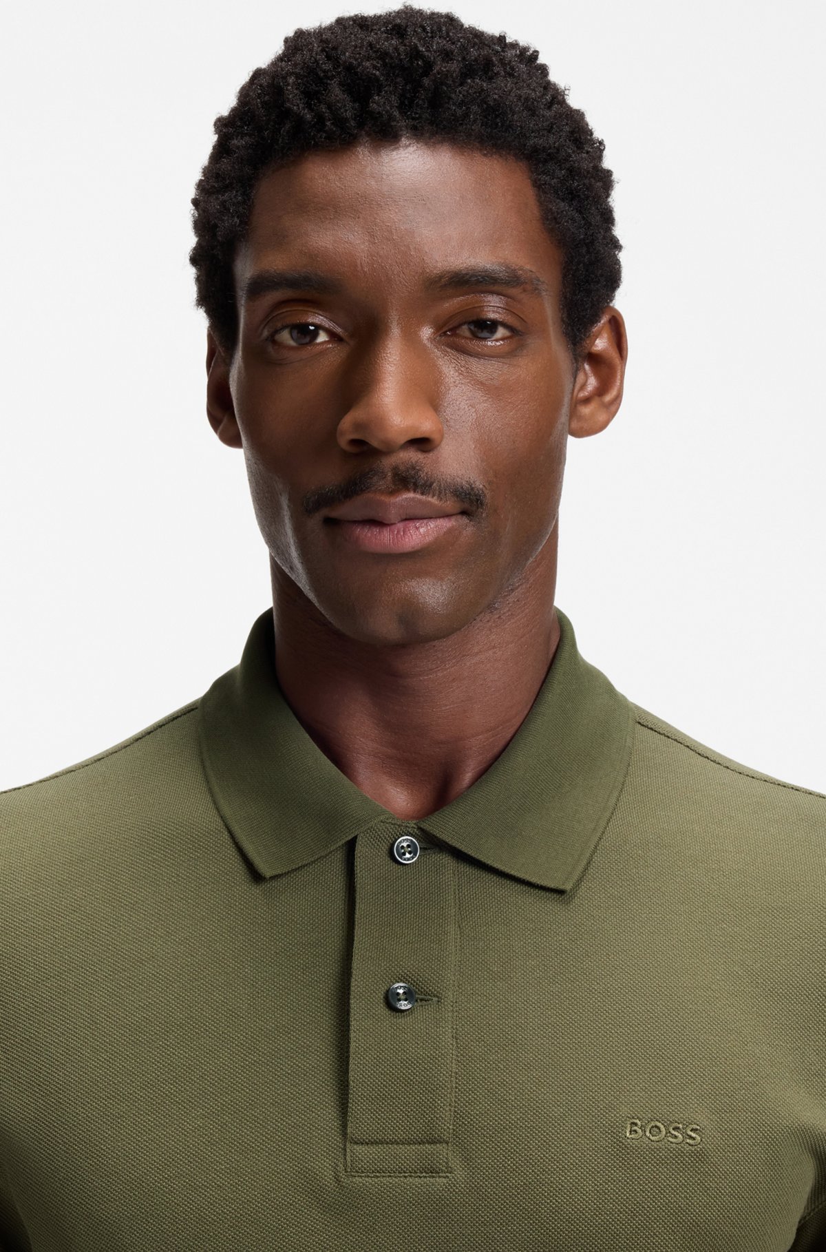 Pallas cotton polo shirt, Dark Green