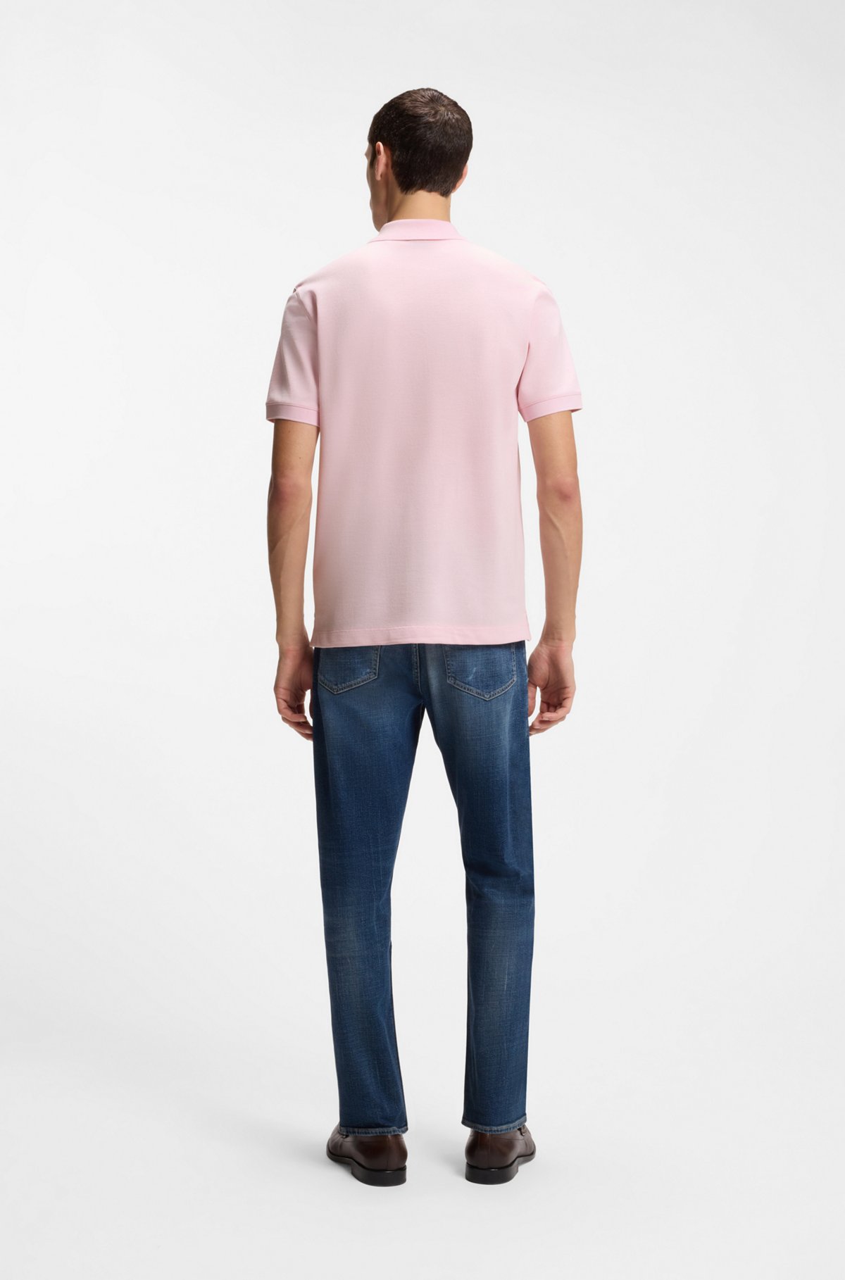 Pallas cotton polo shirt, Light Pink