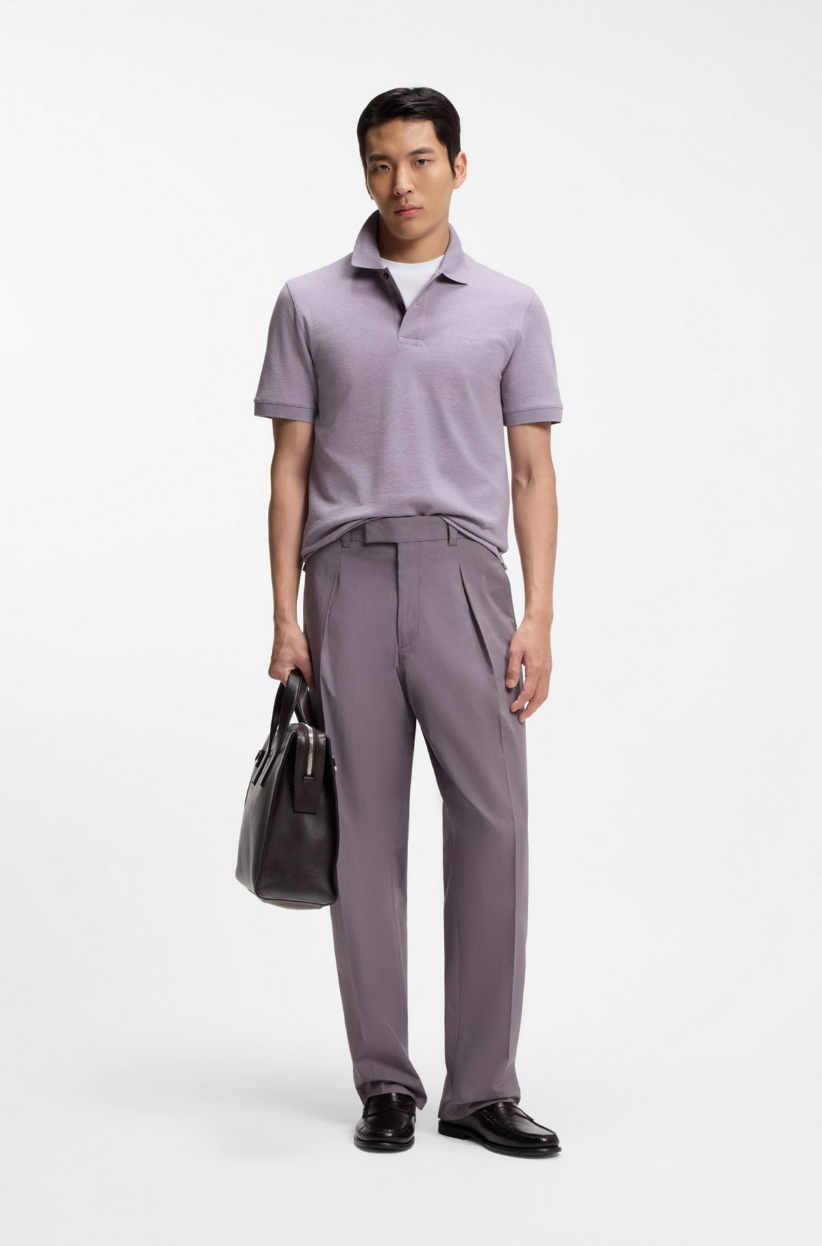 Pallas cotton polo shirt, Purple