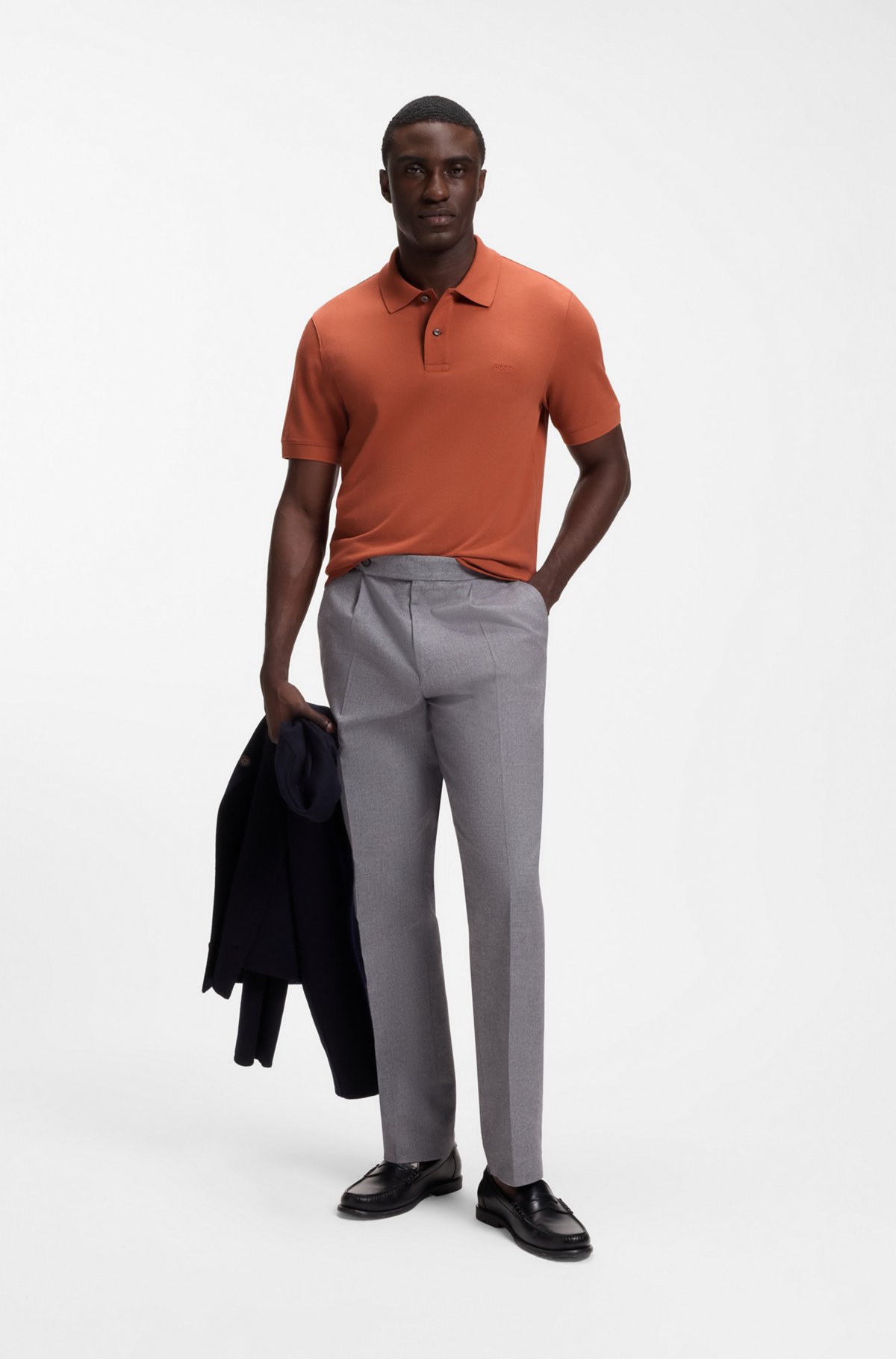 Pallas cotton polo shirt, Brown