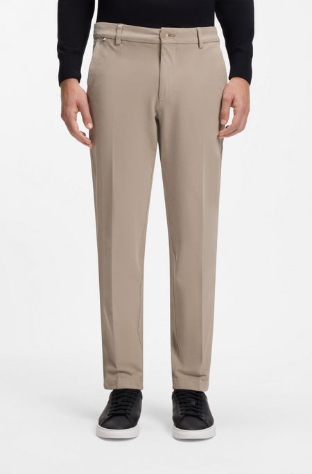 Slim-fit trousers , Beige
