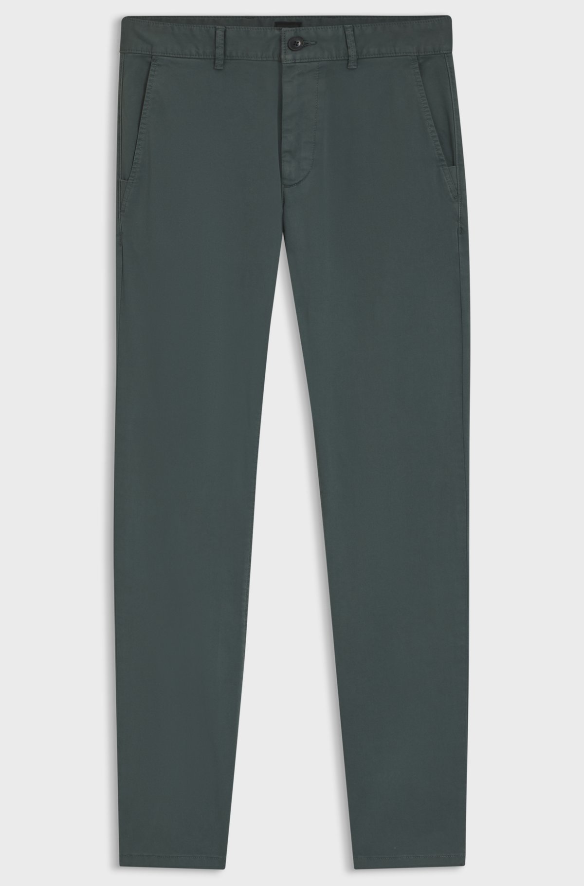 Slim-fit chinos, Dark Green