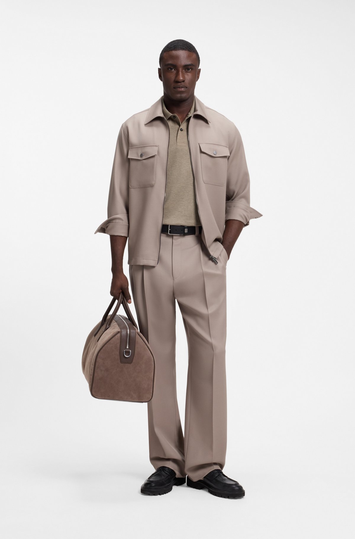 Pallas cotton polo shirt, Light Brown