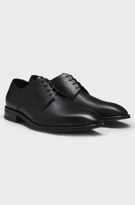 Leather Derby shoes, Black