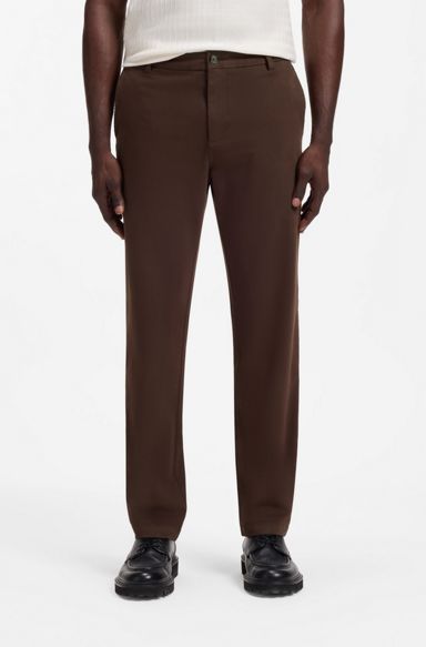 Modern-fit trousers, Dark Brown