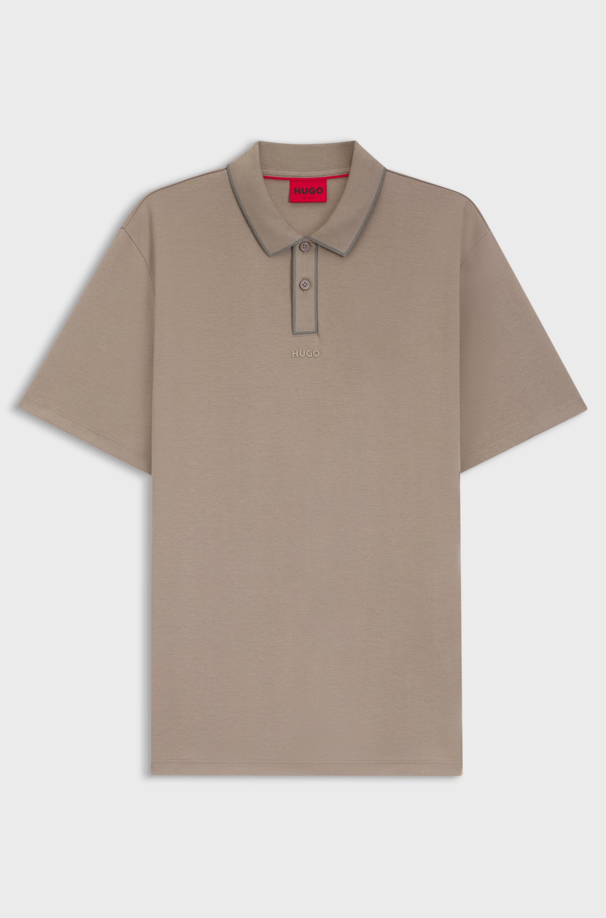 Cotton polo shirt, Light Brown